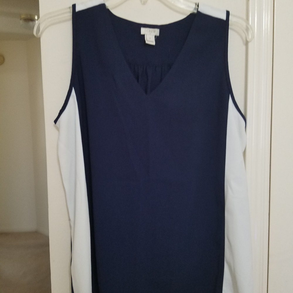 Jcrew Blue/White Tone Tank